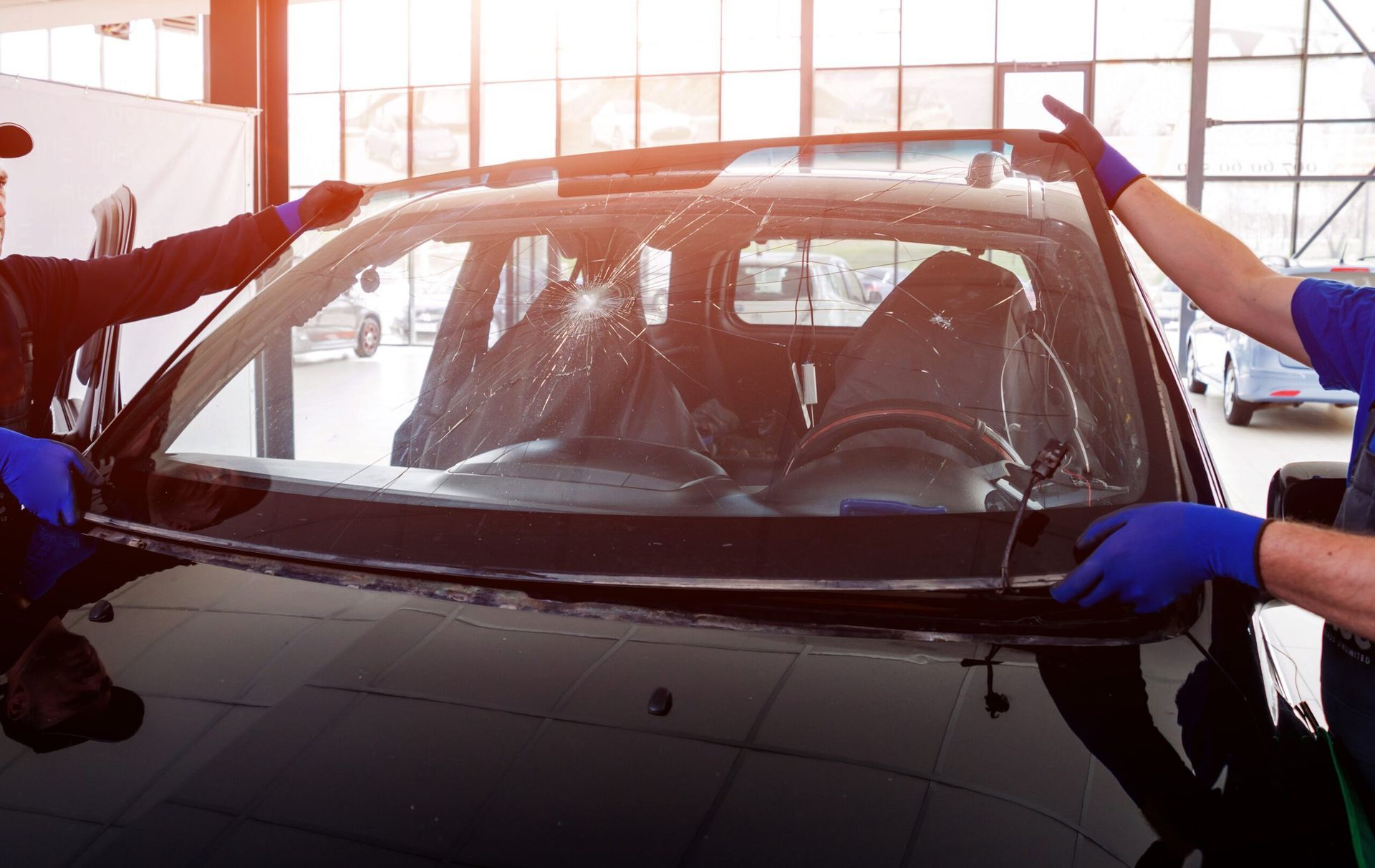 Windshield replacement service for a vehicle that may require ADAS camera calibration